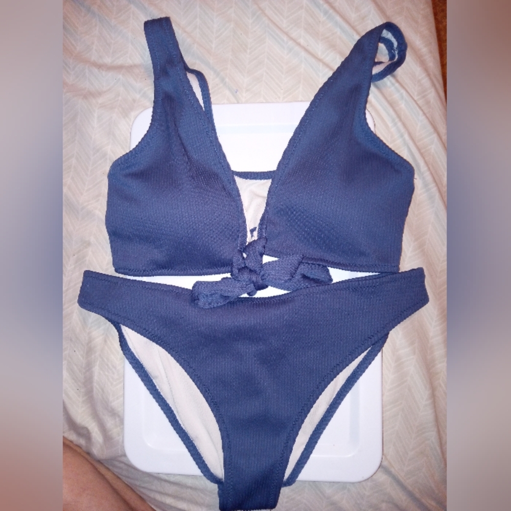 Cupshe Blue Bikini Set